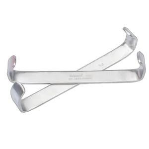 Çift uçlu 12cm paslanmaz çelik cerrahi alet Farabeuf retraktör diş Implant araçları için