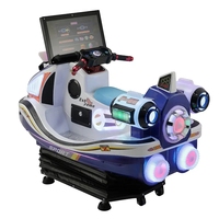 Machine interactive de balançoire de simulation de moto 3D pour enfants jeu de voiture à bascule à pièces pour enfants