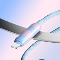 Câble de données 4-en-1 à charge rapide 240W, interface interchangeable, couleur dégradée, compatible iPhone 17 16 15 Samsung