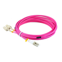 Cordon de brassage fibre optique duplex OM4 SC vers LC UPC 50/125 Multimode LSZH pour FTTH et centre de données
