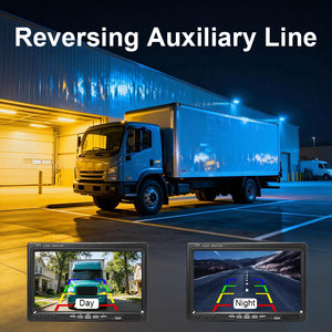 7 Inch 1024*600 Pixels <b>Car</b> Monitor With Night Vision Waterproof <b>Reverse</b> Backup <b>Camera</b>, Aid <b>for</b> Truck Minibus Van LED Night - Product Image 6