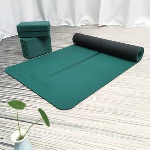 HUNLON <span class=keywords><strong>Tpe</strong></span> Gym Fitness Yoga Sport Fitness Matt, logo personnalisé Matière de yoga écologique - Product Image 2