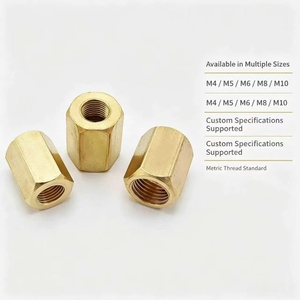 Suministro Directo de Fábrica: Tuercas de Acoplamiento de Latón, Tuercas Hexagonales de Latón Sólido, Conectores de Varilla Roscada Larga, Soluciones de Fijación, Servicio OEM - Product Image 3