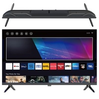 Téléviseur intelligent de 75 pouces de qualité supérieure, écran LCD HD, grand écran, système personnalisé