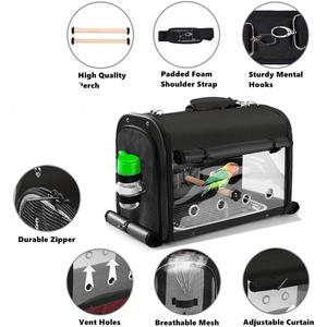 Bird Parrot Outdoor Pet <b>Backpack</b> Transparent Polyester & Plastic Zipper Closure Eco-Friendly Durable Portable Package - Product Image 2