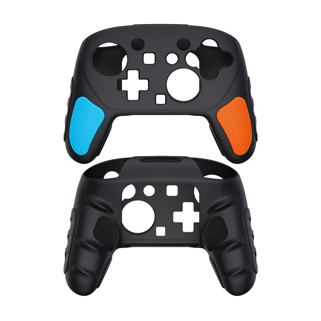 Dual-Tone Anti-Slip Flexible Silicone Cover Shell for Nintendo Switch 2 Pro Controller Protective Skin Case Gaming Accessories