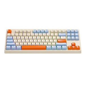 meistverkauftes produkt ergonomische tragbare computer mechanische tastatur 2.4g tastatur 87 tasten rgb hintergrundbeleuchtete gaming-tastatur