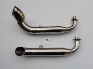 Tuyau d'échappement en acier inoxydable pour moto, compatible avec les composants Honda CT50, CT70, ST50 et ST70 - Product Image 6
