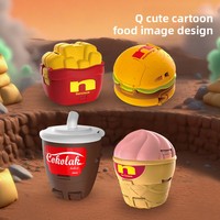 Juguete Transformable de Comida Rápida, Hamburguesa, Papas Fritas, Helado, Robot Deformable, Modelo de Plástico ABS, Figura de Acción para Niños, Regalo Unisex