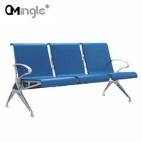 Chaise de rangée d'aéroport Pu personnalisée 3 places, Station d'arrêt de Bus, banc d'hôpital Public pour zone d'attente