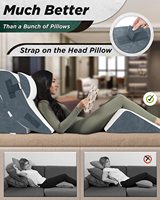 4Pcs Anti Reflux verstellbares Dreieck ortho pä dische Bett Keil Kissen Set Schaum Bett Keil Kissen zum Schlafen