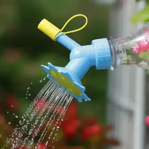 New flower watering device double-headed sunflower multi-purpose head gardening beverage bottle portable device garden sprinkler