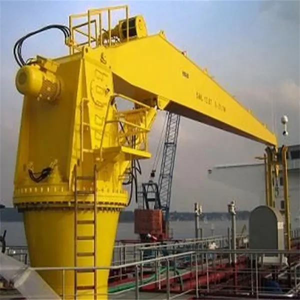 Factory customization marine lifting crane hydraulic telescopic electric marine offshore pedestal ship deck crane