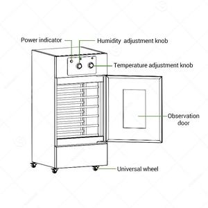 Croissant Pain Épreuvage Petit 13 Plateaux Réfrigération Cabine Gaz Alimenté Pâte Fermenteur Éprouveur Congélateur - Product Image 5