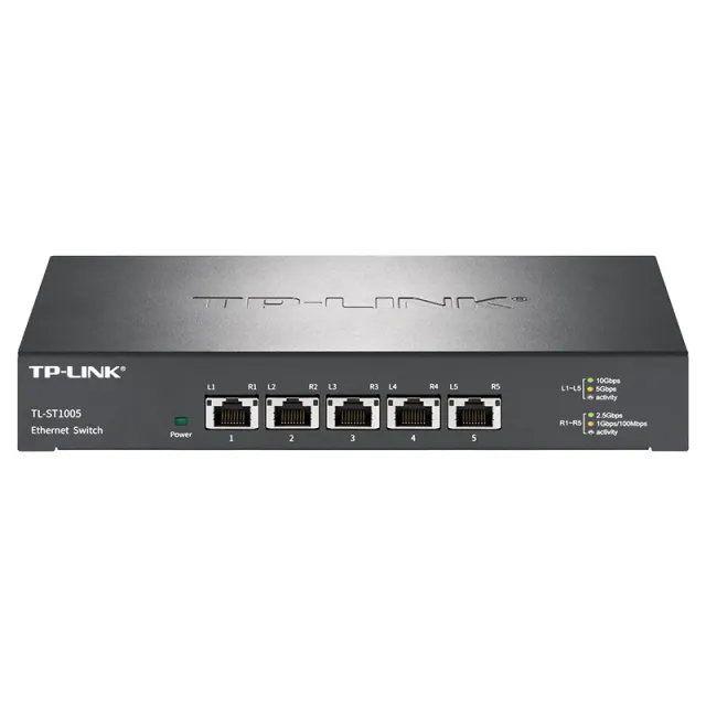 Tp-link 10GBE Ethernet Switch Todos os 10gb rj45 interruptor conector ethernet Plug and Play 10gb interruptor de rede TL-ST1005