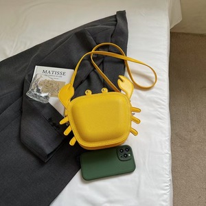 Monedero de <span class=keywords><strong>piel</strong></span> sintética con estampado tipográfico de cangrejo de dibujos animados, estilo deportivo, con cremallera, lindo y pequeño, para <span class=keywords><strong>mujer</strong></span>, con llavero - Product Image 3