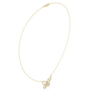Unique Design Pave Diamond Filigree Butterfly Stationary Pendant <b>Necklace</b> for Women Daily Wear Minimalist Jewelry Gift for Sale - Product Image 4