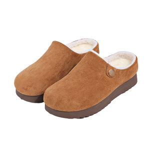 Nouveau hiver femmes fourrure talons hauts <span class=keywords><strong>mules</strong></span> sexy sans lacet original marque design filles en peluche sabots confort chaussures bas prix moelleux - Product Image 3