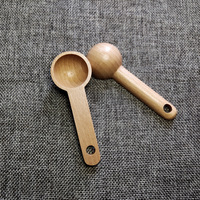 Cuillère doseuse en bois pour café moulu, miel, sucre, épices et poudres
