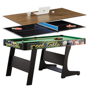 Modèle spécial <span class=keywords><strong>6</strong></span> <span class=keywords><strong>pieds</strong></span> pliant 3 en 1 <span class=keywords><strong>table</strong></span> <span class=keywords><strong>de</strong></span> <span class=keywords><strong>billard</strong></span> multifonctionnelle pour le divertissement d'intérieur - Product Image 1