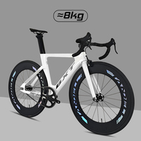 Cadre de vélo de piste en fibre de carbone BXT, vélo de piste avec frein avant V/Rim 700C, vélo complet aérodynamique, roues en carbone 88 mm, super léger