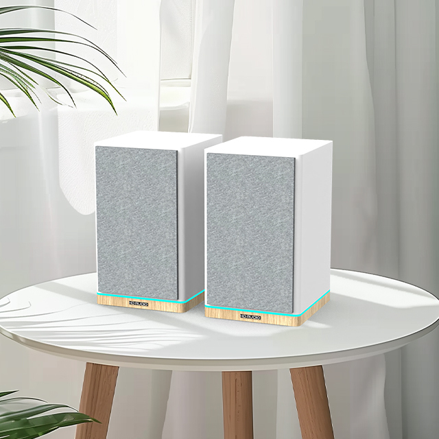 Leading Factory Wholesale Modern Design Active Bookshelf Speakers for Home Theater Systems Customizable Wireless System