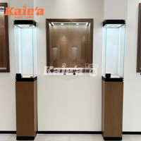 Vitrine de luxe en or à éclairage LED pour les bijouteries du Moyen-Orient Vitrine de bijoux Meubles design pour centre commercial
