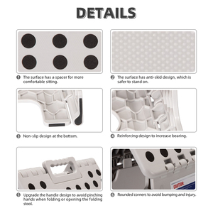 كرسي بلاستيكي محمول قابل للطي للأطفال للاستخدام الخارجي بتصميم جديد بالجملة - Product Image 4