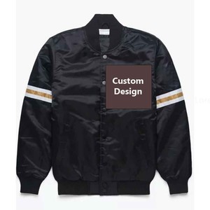 เสื้อแจ็คเก็ตบอมเบอร์ผู้ชาย Trex Exports รุ่น STJ-001 แบบ OEM สกรีนโลโก้ได้ตามสั่ง สำหรับฤดูหนาว สไตล์สตรีทแวร์ บุด้วยผ้าฝ้าย ซับในผ้าซาติน คอตั้ง แบบซิปเดี่ยว - Product Image 1