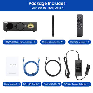 AIYIMA HIFIBTパワーアンプVUメーターアンプ300Wx2ステレオサウンドアンプスピーカーUSBDAC Amplificadorホームアンプ - Product Image 6