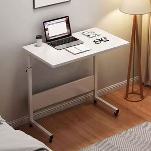 Vente Bureau d'<span class=keywords><strong>ordinateur</strong></span> moderne blanc pour étudiant avec roues mobiles en bois réglables en hauteur <span class=keywords><strong>Ordinateur</strong></span> <span class=keywords><strong>portable</strong></span> à des prix abordables - Product Image 4
