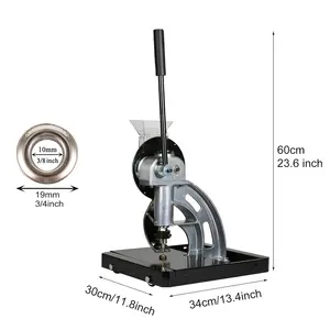 Half-Automatische Handpers Grommet Machine Commerciële Puncher Oogje Voeding Tool