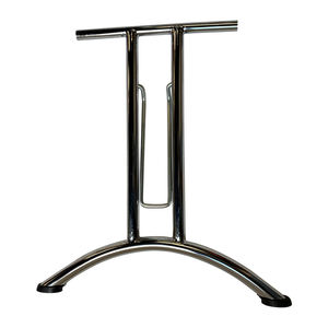 Arqueado prata cinza dobrável ferro mesa ao ar livre base - Product Image 2