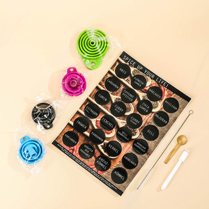 ขวดเครื่องเทศแก้วขนาดเล็ก4ออนซ์120มล.,พร้อมฝาปิด<span class=keywords><strong>ไม้</strong></span>ไผ่ภาชนะเก็บอาหารสำหรับห้องครัวพร้อมชั้น<span class=keywords><strong>ไม้</strong></span>12ชิ้น24ชิ้น - Product Image 6