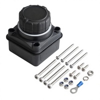 Interrupteur rotatif de déconnexion de batterie Sinasolar 60V 300A, en cuivre plaqué argent, robuste, rotation à 180°, affichage de la tension