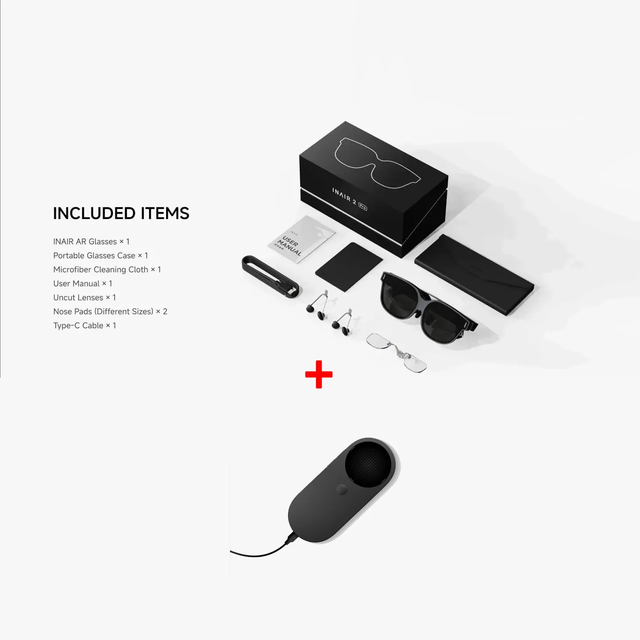 INAIR 2 PRO Set AI Smart AR Glasses | Reality/Virtual Switch | 135" 120Hz Display | Multi-Screen & Ultra-Wide Modes