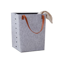Sac à linge pliable de grande capacité paniers de panier à linge portables bacs de rangement à linge uniques avec poignée