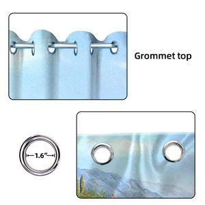 Parete rivestita di fiori 3D stampa digitale paesaggio <span class=keywords><strong>foto</strong></span> poliestere <span class=keywords><strong>tende</strong></span> oscuranti per il <span class=keywords><strong>soggiorno</strong></span> - Product Image 5