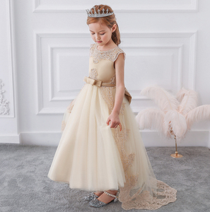 Vestido Formal Largo Hasta el Suelo para Niñas, Diseño Floral de Satén para <span class=keywords><strong>Cumpleaños</strong></span> de <span class=keywords><strong>Adolescentes</strong></span> de 14 Años, Suministro ODM para Primavera - Product Image 3