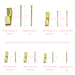 392 Cái Thực Tế Hình Ảnh Móc Khung Móc Móc Ảnh Móc Khung Ảnh Phần Cứng Bộ Treo Ảnh - Product Image 2