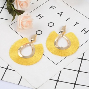 Boucles d'oreilles style bohème ethnique, bijou Maxi en forme de goutte pour femmes, 11 couleurs, nouvelle tendance, vente en gros