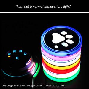 LED copa del sostenedor del coche esteras almohadillas perro RGB luces LED del coche, montaña rusa accesorios decoración Interior atmósfera luz-Univers - Product Image 6