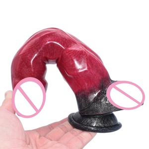 Nuevo Juguete Sexual 2021 FAAK Scarlett Color Monster Dildo Anal Dilatador de Silicona Enorme Bestia Juguetes Eróticos - Product Image 2