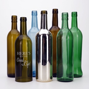 VISTA <strong>Pink</strong> Gold Silver Electroplate 75cl 100cl <strong>Champagne</strong> Wine Spraking Wine Glass <strong>Bottle</strong> With Crown Finish Shinny <strong>Bottle</strong> Glass - Product Image 3