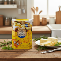 JH-Boîte octogonale à grande hauteur en métal durable pour biscuits, bonbons, chocolat, noix, lait, chewing-gum, pain