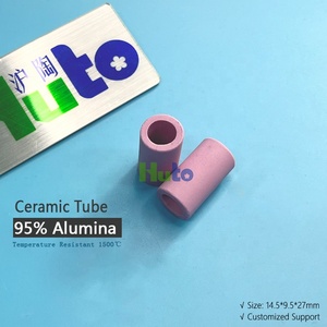 Huto ท่อฉนวนเซรามิกอลูมินาผลิต95% โรงงานทนอุณหภูมิสูง14.5*9.5*27มม - Product Image 6