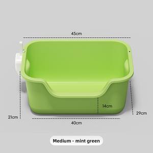 Caja de arena extra grande de plástico semicerrada para gatos, a prueba de salpicaduras, a prueba de olores, para uso doméstico, para <span class=keywords><strong>Amazon</strong></span> Cross-Border - Product Image 6