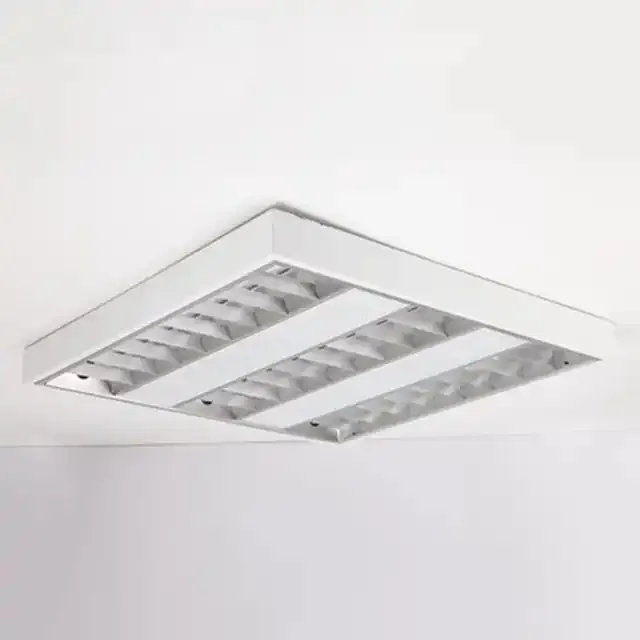 Moderne Lamellen Verzonken 60X60 Led Grille Lamp Voor Kantoor