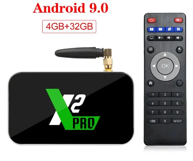 NEW S905x2 Ddr4 4Gb Ram 32Gb Rom Android Hộp Android 9.0 TV Dongle Hỗ Trợ RTC X2 Pro Smart Tv Box Ugoos X2 Pro