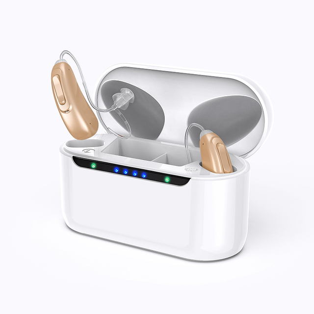 Skin Color Hearing Aids Rechargeable Medical OTC Self Fitting Hearing Aid for the Deaf